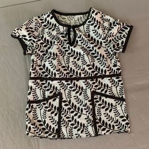 Mint and Black Scrubs shirt